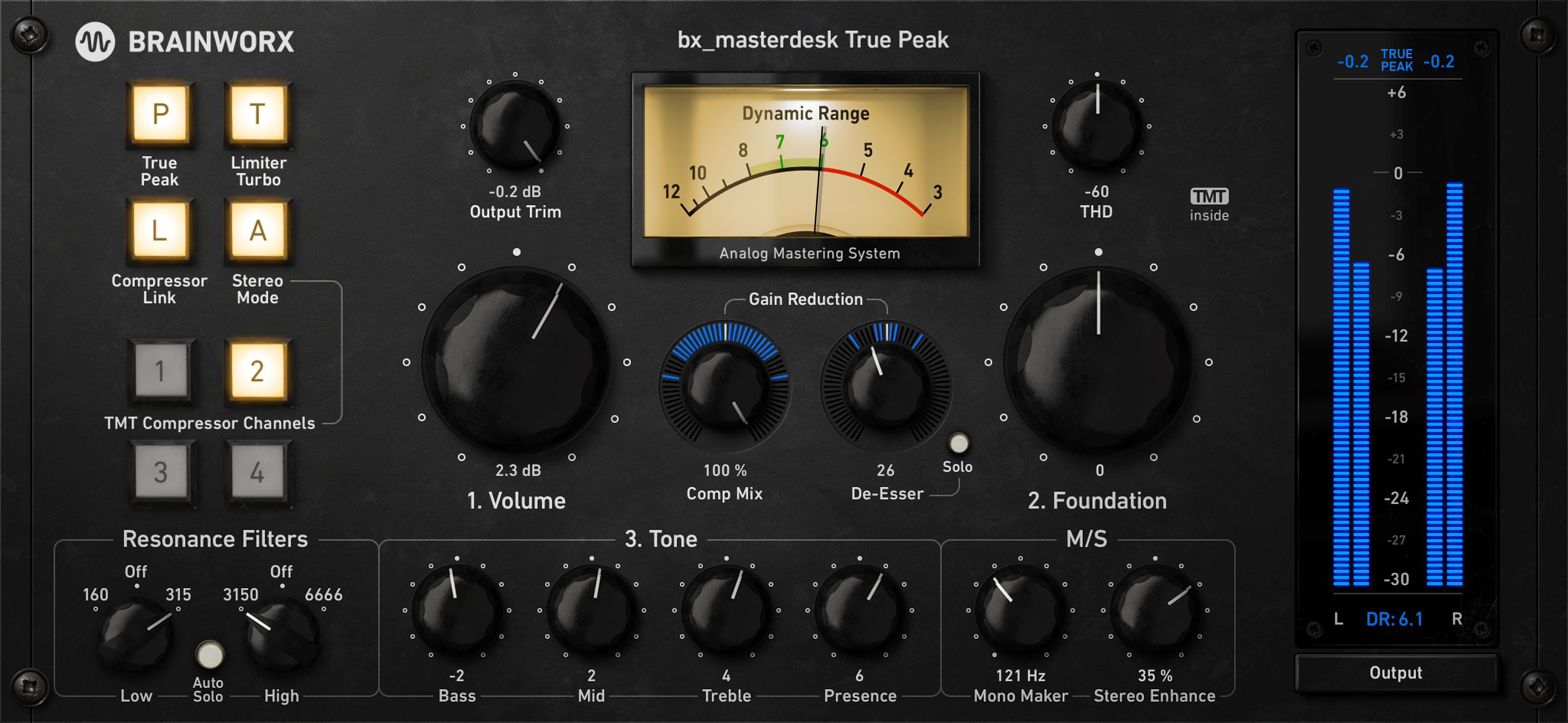 Brainworx bx_masterdesk True Peak – Plugin Alliance