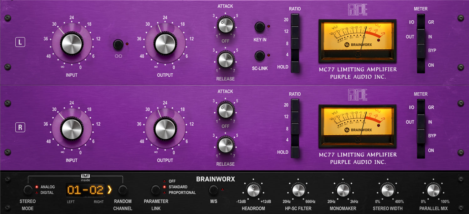 アンプ Purple Audio MC77 – Plugin Alliance