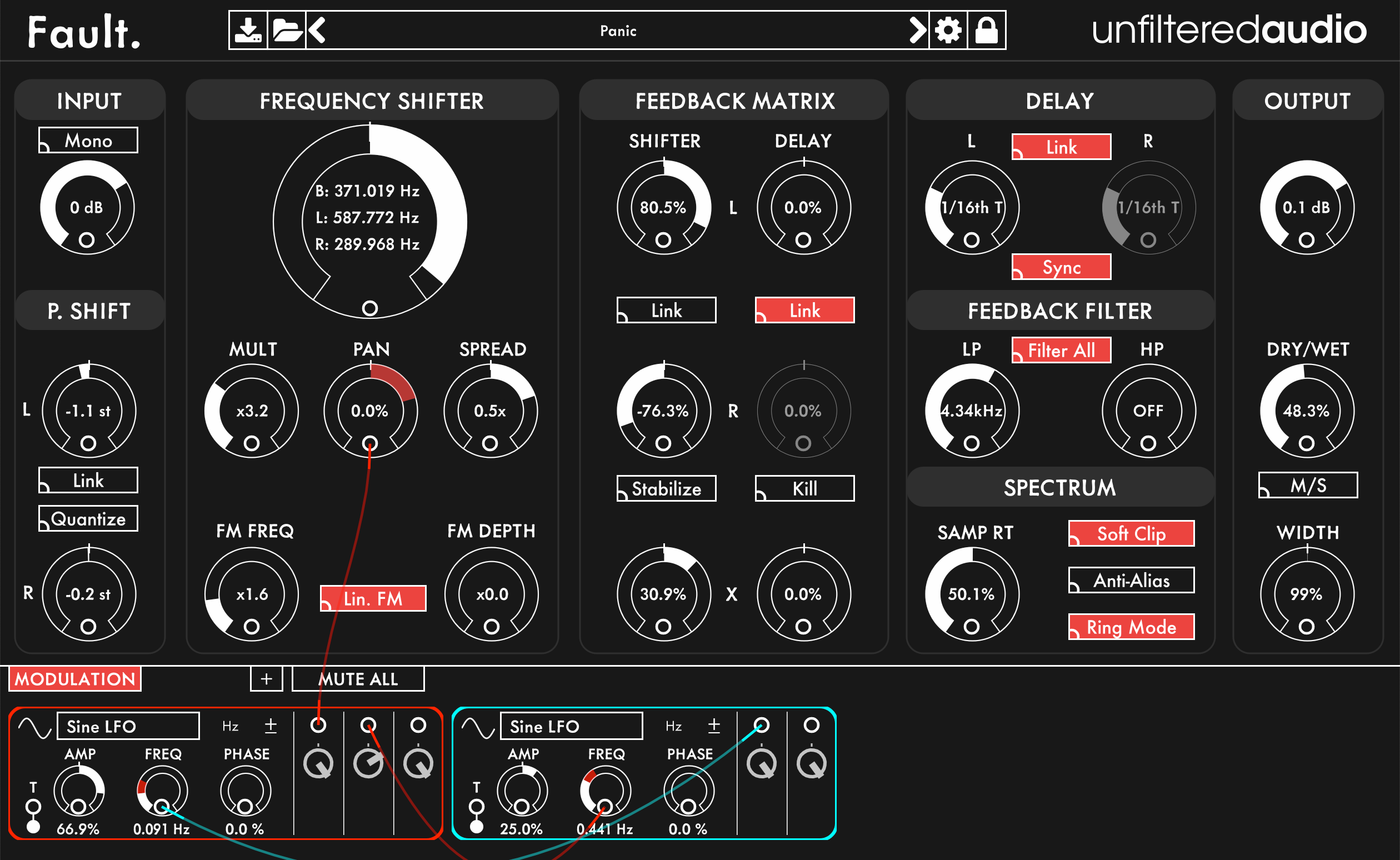 Unfiltered Audio Fault